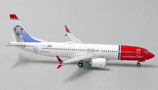 1:400 JC Wings Norwegian Air Shuttle BOEING 737 MAX 8 Airplane Diecast Model