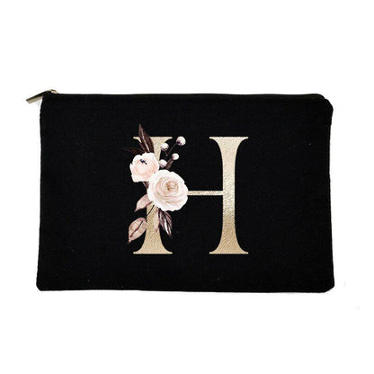 Makeup Bag Letter Print Traveling Case Organizer Storage Pouch Purse 14*22*14 CM