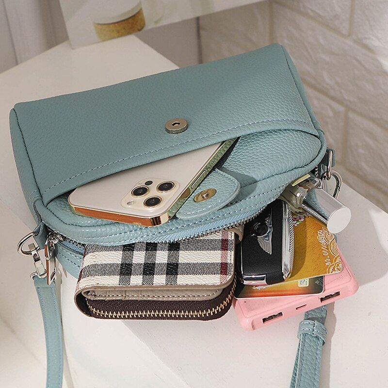 Women Crossbody Bag Elegant Soft Leather Purse Shoulder Totes Handbags Shoulder
