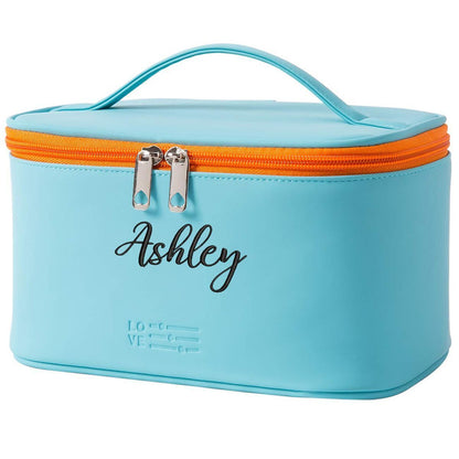 Personalized Makeup Bags Traveling Cosmetic Pouch Synthetic Leather Waterproof