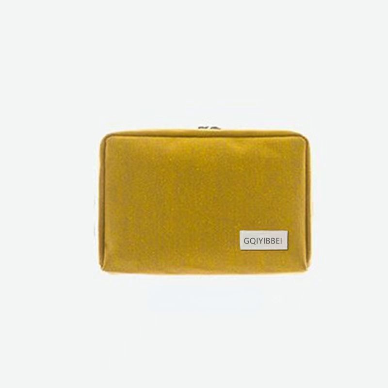 Waterproof Thick Nylon Cloth Storage Cosmetic Bag Charger USB Cable Case Travel
