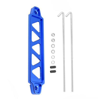 New Blue Car Battery Hold Down Tie Down Mount Bracket with Hook Bolt Kit Set