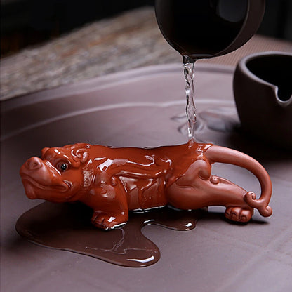 1pc Zisha Tea Pet Lucky Tea Table Decoration Tea Ceremony Tea Pet Zen Tea Set