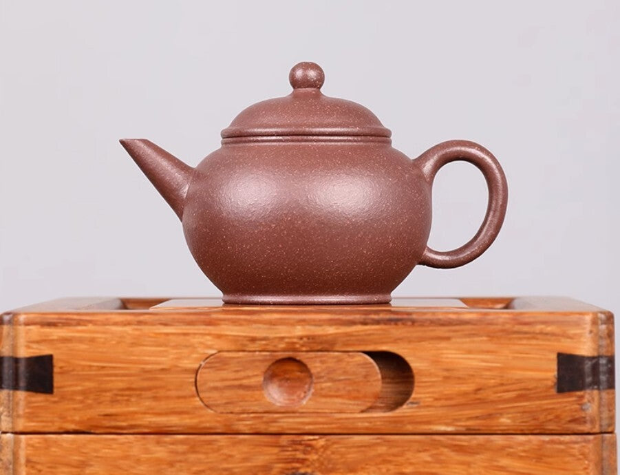 120cc chinese Yixing Handmade Zisha Dicaoqing clay Teapot shuiping Hu Tea Pot