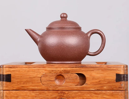 120cc chinese Yixing Handmade Zisha Dicaoqing clay Teapot shuiping Hu Tea Pot