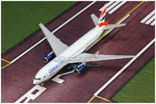 1:400 GeminiJets BRITISH AIRWAYS ONE WORLD B777-200ER Airplane Diecast Model