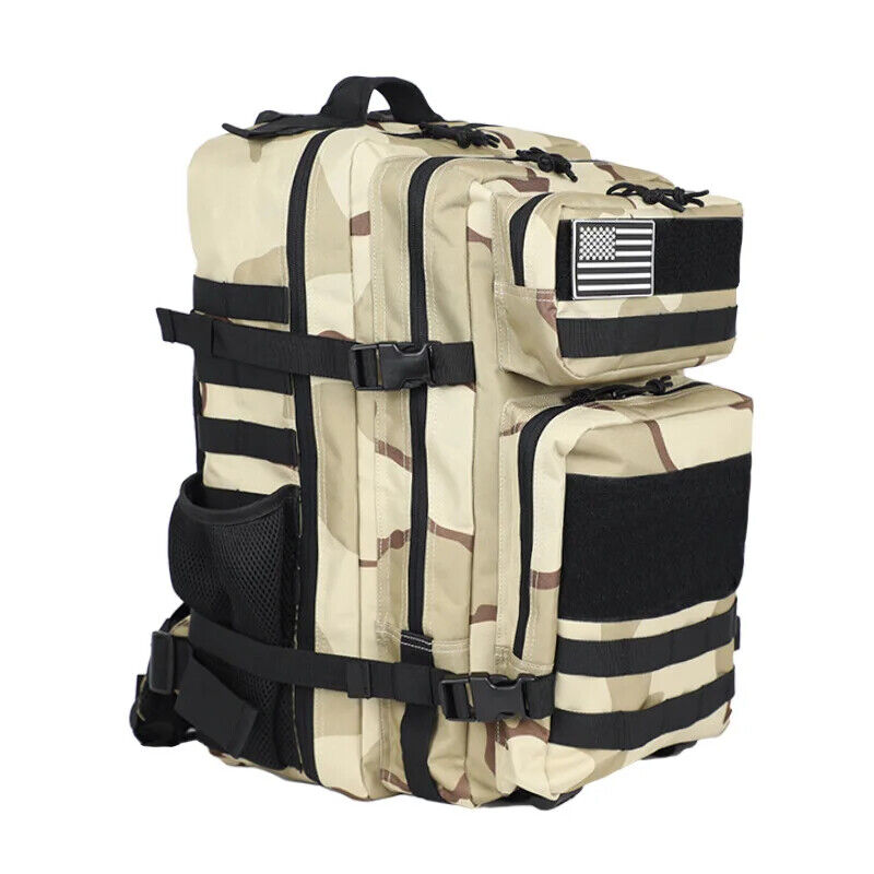 Tactical Backpack Training Gym Bag Hiking Camping Travel Army 3D Trekking