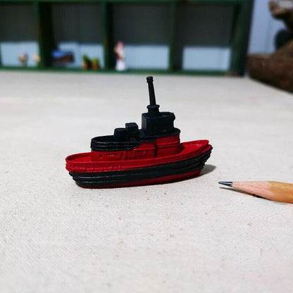 Scene Model Simulation Miniature Mini Ship Cruise Ship Freighter Battleship Prop