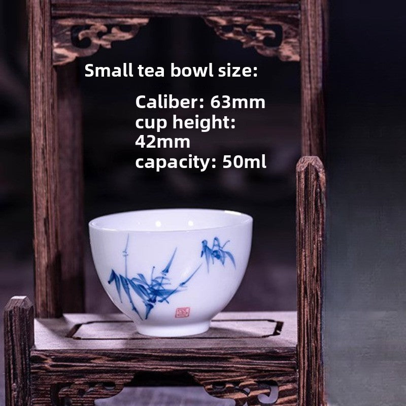 50ML Exquisite Hand-painted Ceramic Tea Cup, Small Tea Bowl Decorative Tea Set