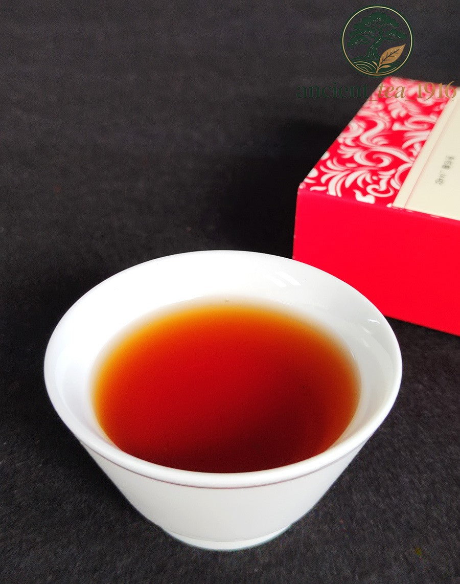 144g Menghai Ripe Tea Brick Small Square Brick Ripe Tea Pu'er