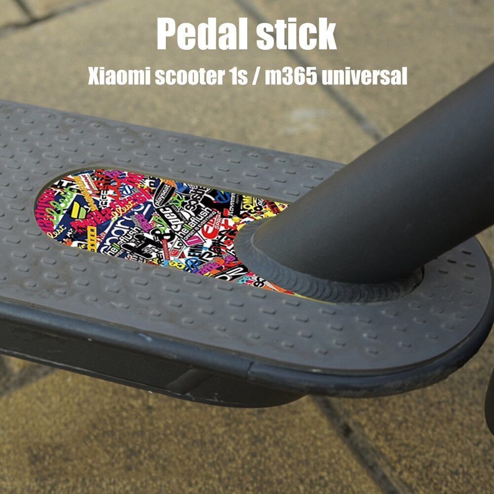 Electric Scooter Modification Decal PVC Sticker Pedal Foot Accessory 140x60x1mm