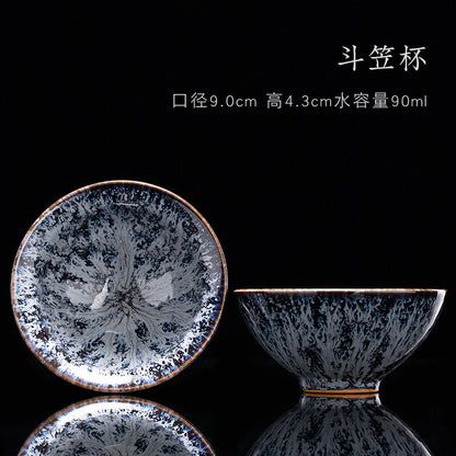 Tea Cup Ceramic Kungfu Teacup Chinese Jianzhan Traditional Ceramic Art Best Gift