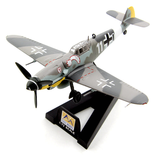 1/72 German BF109G-6 fighter model JG3 Squadron 7th Brigade aircraft model