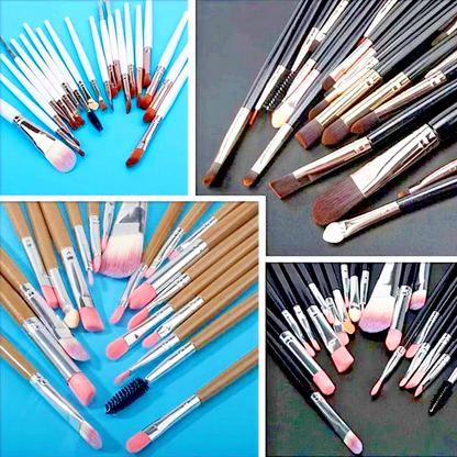 Set de Brochas y Pinceles para Maquillaje Profesional Set de 20 Piezas Kit US