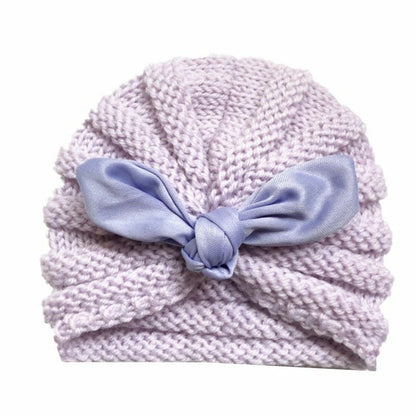 Baby Hat Knitted Winter Girls Bonnet Beanie Turban Newborn Cap Boys Accessories