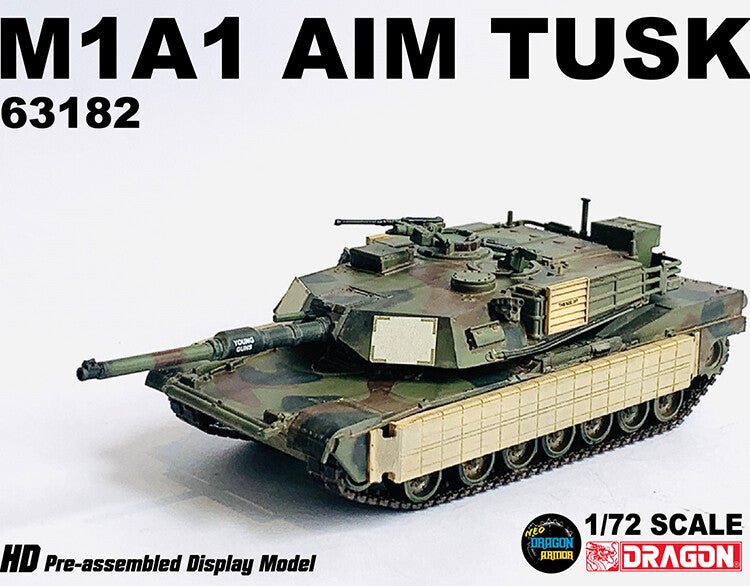 1/72 US M1A1 AIM TUSK Abrams Main Battle Tank Model 63182