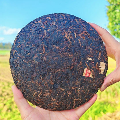 357g Authentic Yunnan Old Ban Zhang Mellow Aroma Pu'er Tea Ripe Tea Cake