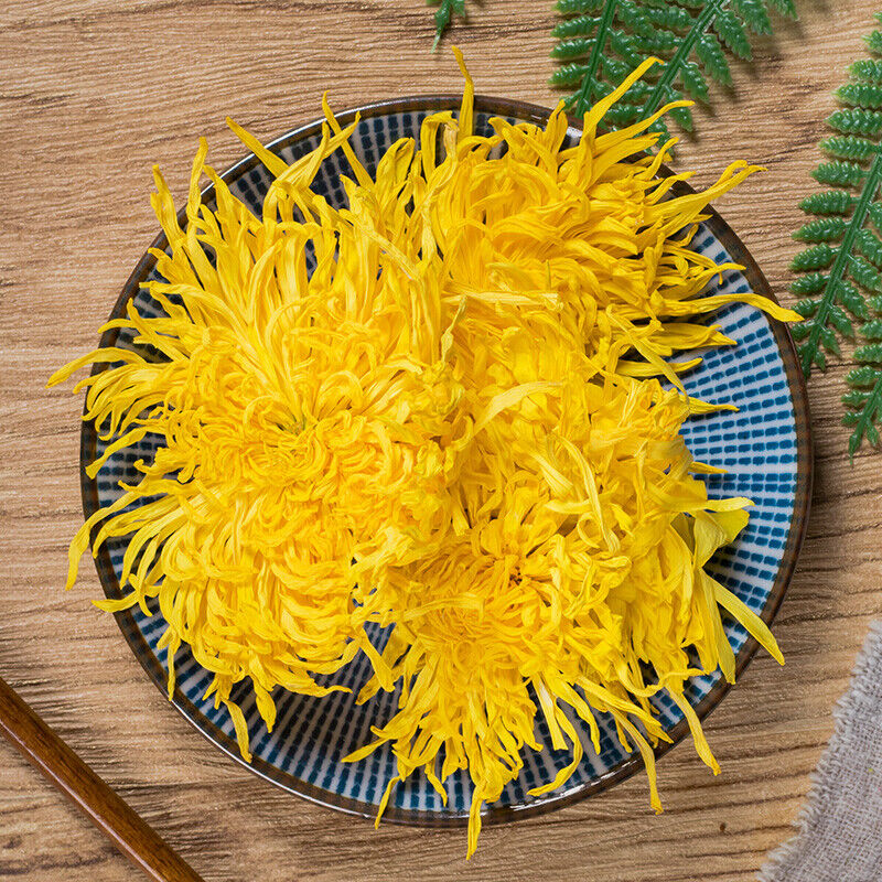 Organic Yellow Chrysanthemum Tea Big Blooming Flower Dry Herbal Health Herbs Tea