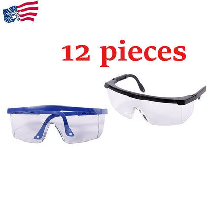 12 piece set of goggles, work safety goggles, laboratory splash protection