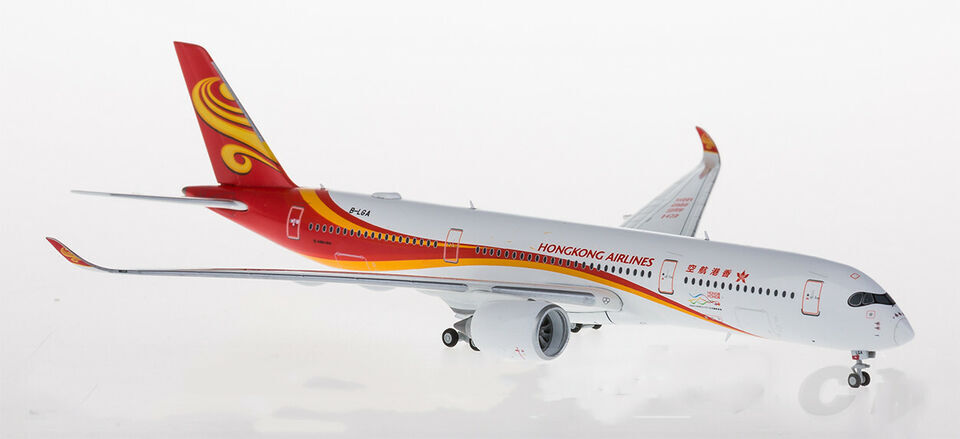 1:400 JC Wings HONGKONG AIRLINES AIRBUS A350-900 Passenger Plane Diecast Model