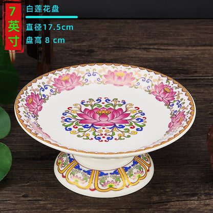 1pc Fruit Supply Tray for The God of Wealth Fruit Plate Lotus Supply Plate