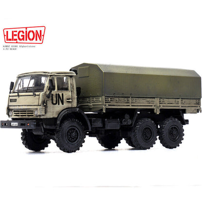 LEGION 1/72 Kamaz 43101 Afghanistan Military Vehicle Truck UN 12061LB Model