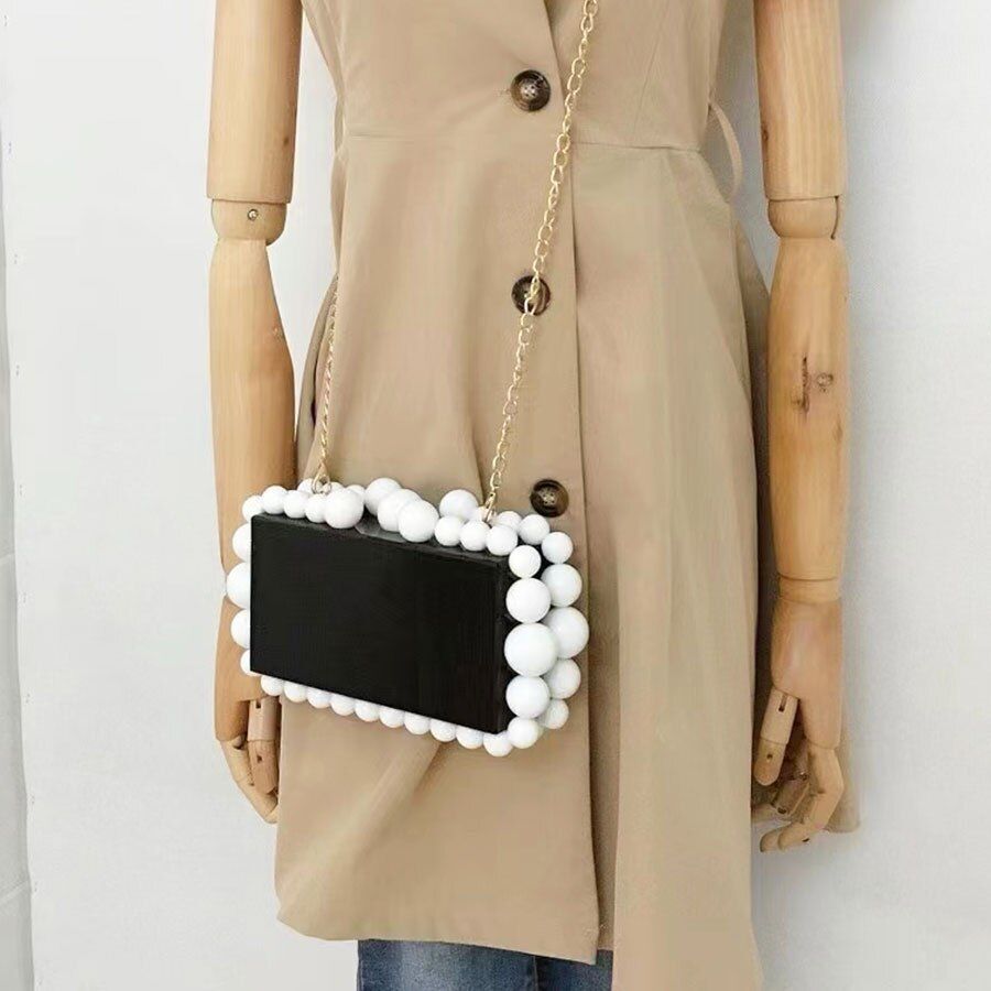 Fashion Acrylic Bag Party Purse Flap Clutches Pink Blue Silver Handbag Crossbody
