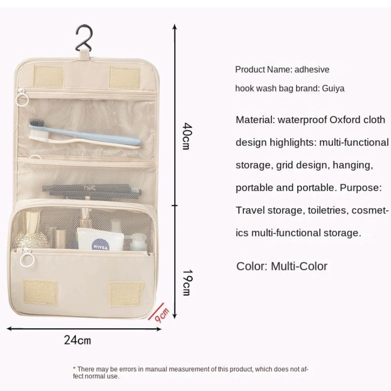 Makeup Bags Travel Cosmetic Toiletries Organizer Waterproof Storage Hanging 1 PC