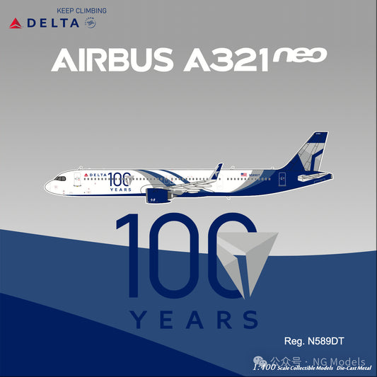 1:400 NGmodels Delta Air Lines A321neo Passenger Airplane Diecast Plane Model