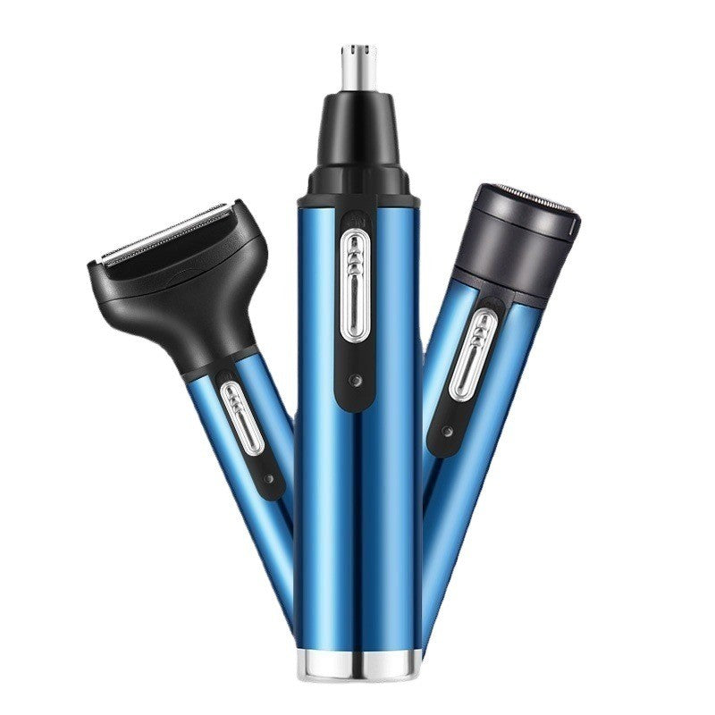 Four in one men's nose hair trimmer, lightweight ear hair shaving device