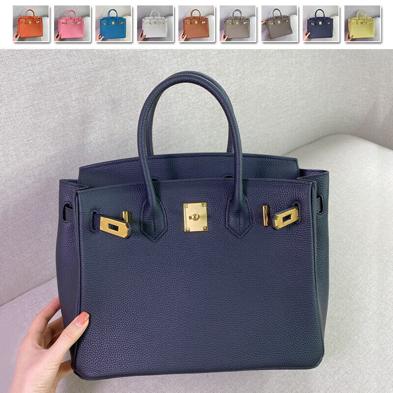 25/30cm Real Leather Flap Tote Shoulder bag Handbag Purse Fashion Briefcase