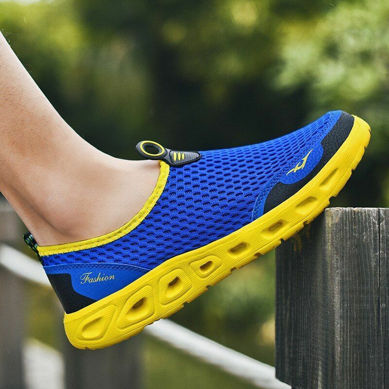 Summer Water Shoes Beach Mesh Quick Dry Breathable River Swimming Slip-on 35-48