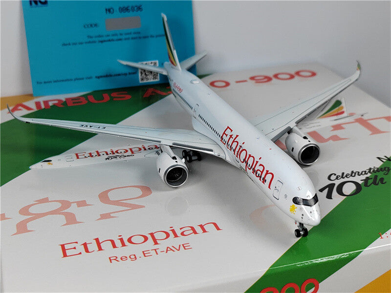 NG Models Ethiopian Airlines FOR AIRBUS A350-900 ET-AVE 1:400 Aircraft Model