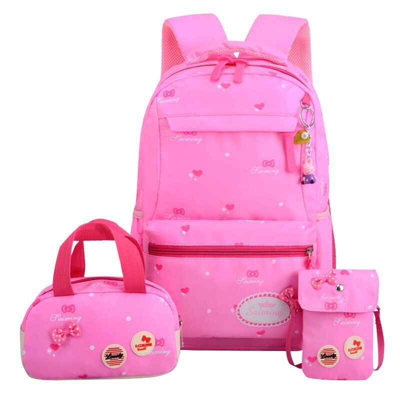 3Pcs Set School Bags Backpacks Kids Backpack Children Girls School bag
