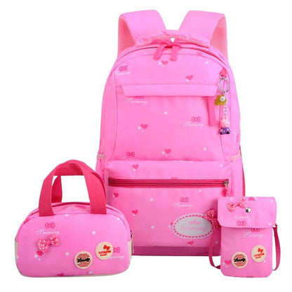 3Pcs Set School Bags Backpacks Kids Backpack Children Girls School bag