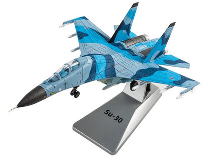 1/100 Scale Russian Air Force SU-30MKK Aircraft Diecast Metal + Plastic Model