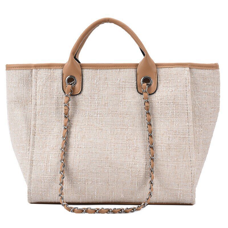 Luxury Large Canvas Bag Fashion Handbag Shoulder Bag Purse 25*11*17/43*19*29 CM