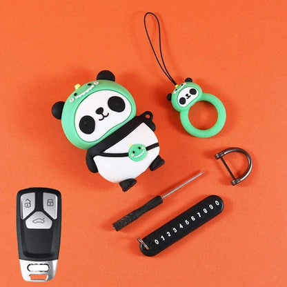 Cute Silicone Car Key Cover – Anti-Wear Cartoon Case