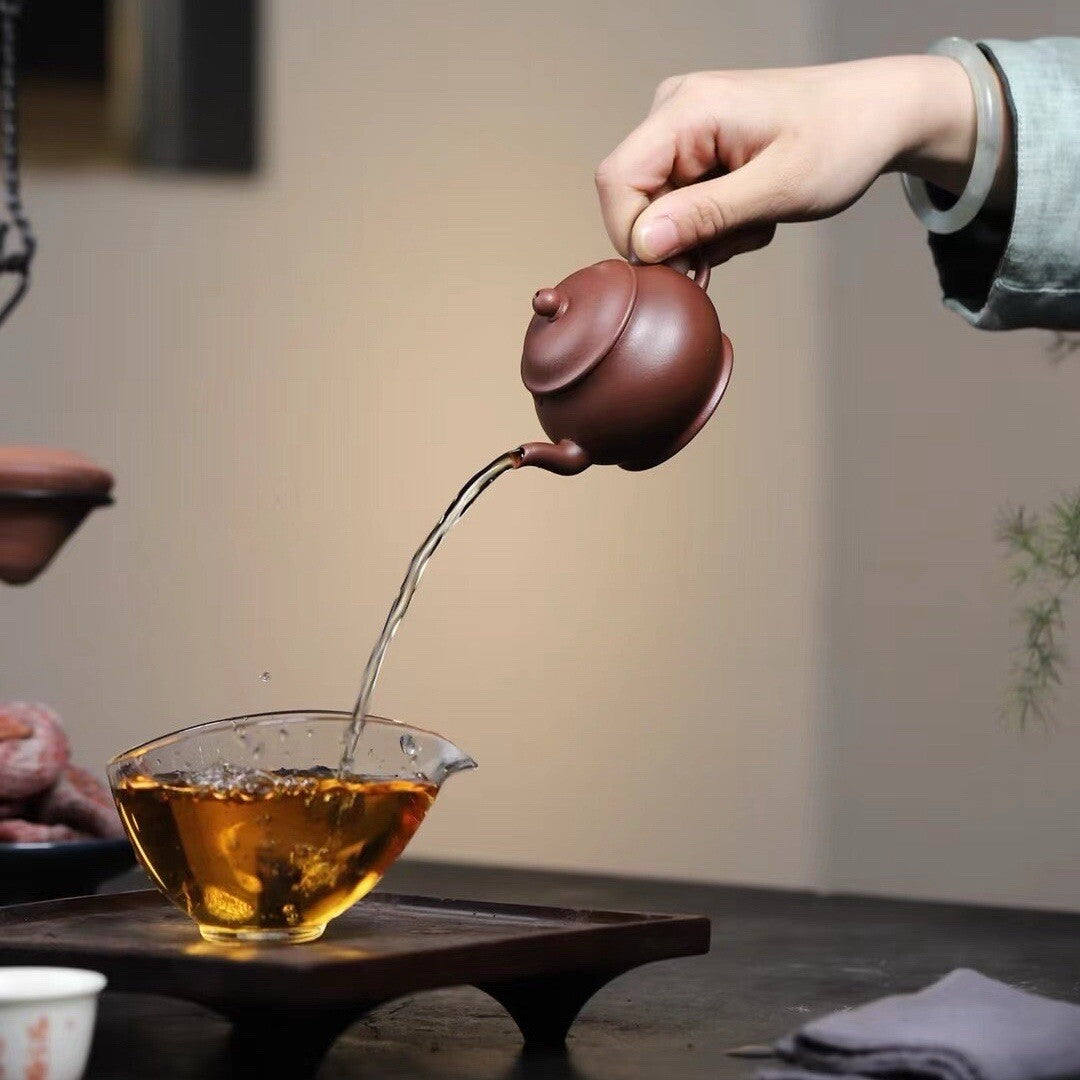 110cc Eggshell Yixing Zisha Purple Clay Huanglong Mountains ZiNi Handmade Teapot