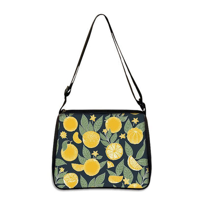 Cute Avocado Lemon Print Shoulder Bags Handbag Clutch Lipstick Purse Storage Bag