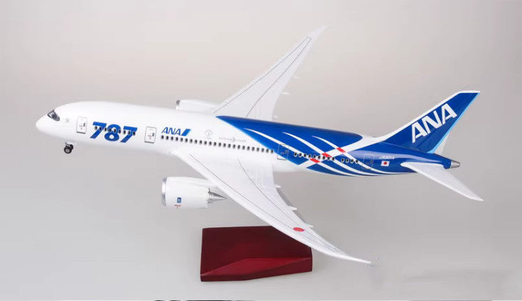 1:130 43CM ANA BOEING 787 Airplane Landing Gear Resin Aircraft Aeroplane Model