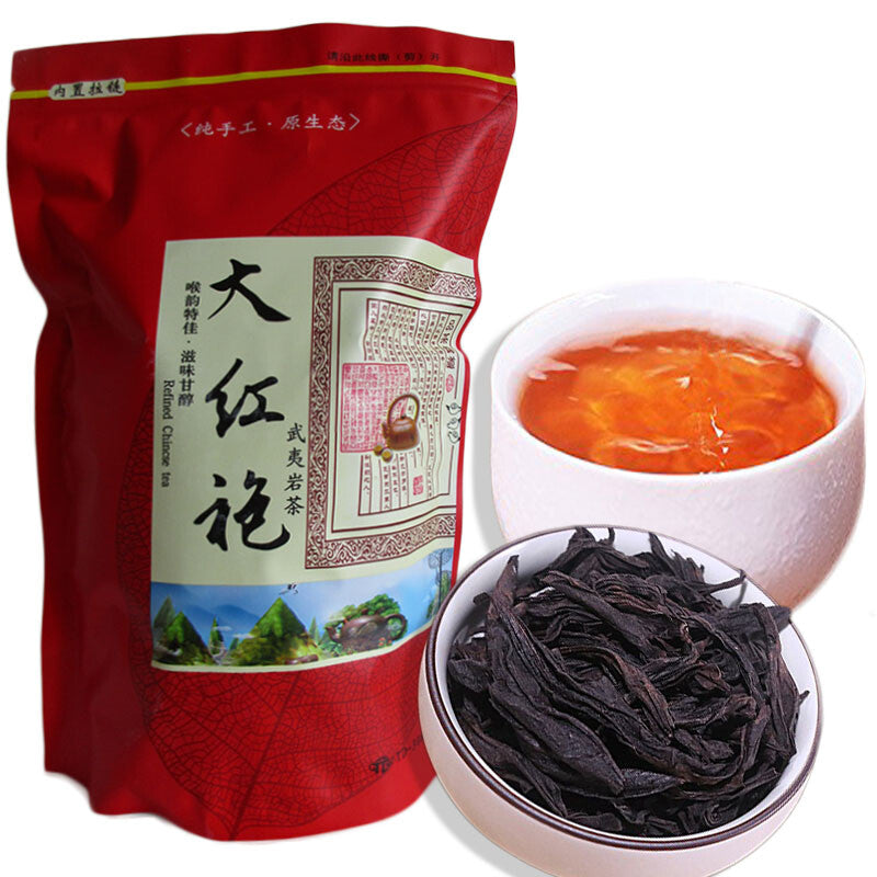 Organic Da Hong Pao Oolong Tea 250g - Big Red Robe Wuyi Cliff Tea Special Grade
