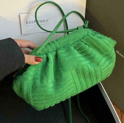 women towel embossed clutch bag handbag clutch bag capacity striped bag