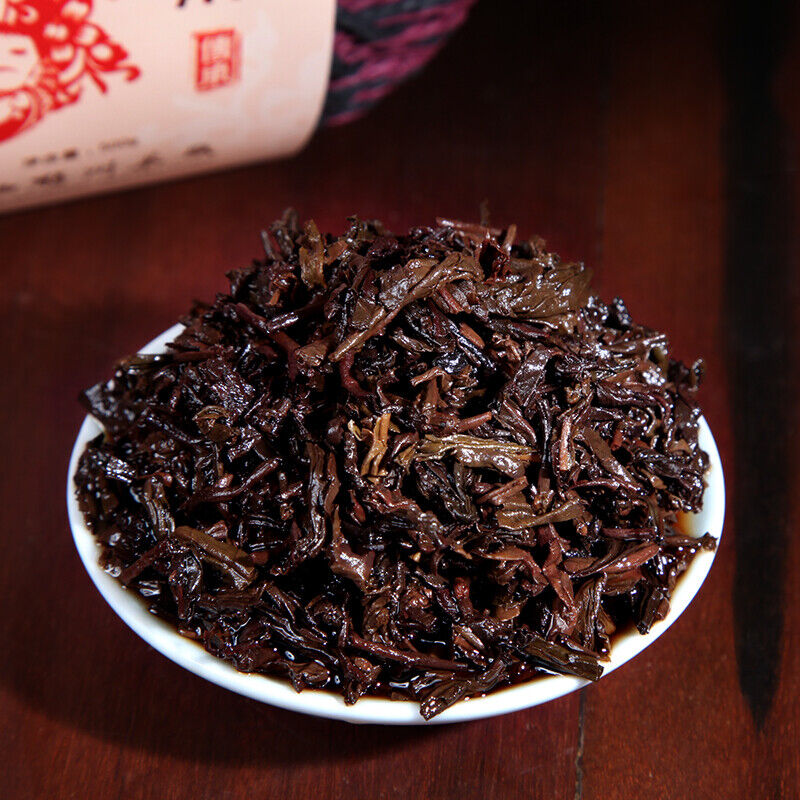 Premium Three Cranes Liu Pao Hei Cha Liu Bao Aged Black Dark Tea Basket 500g