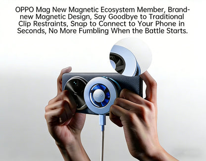 OPPO 27W Mag Cooler for Find 8 Ultra/K13 Turbo –MagSafe, Lightweight Cooling Fan