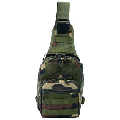 Men Molle Pouch Tactical Chest Shoulder Sling Bag Bum Pack Cross Body Backpack