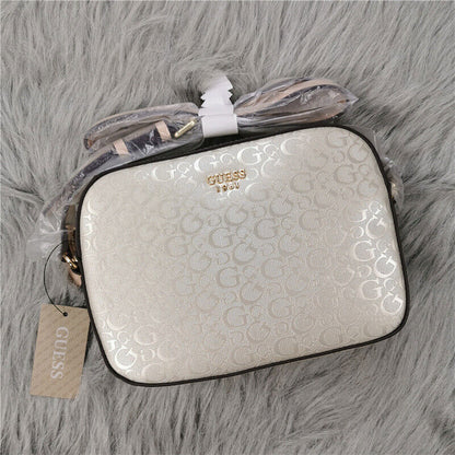 Fashion Embossed Crossbody Handbag Top Zip Satchel Women Shoulder Bag Square Bag