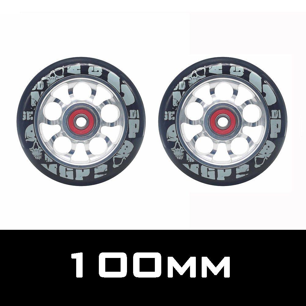 2 High Precision Aluminum Alloy Hub Scooter Wheel Heavy Speed Roller 100mm 88 A