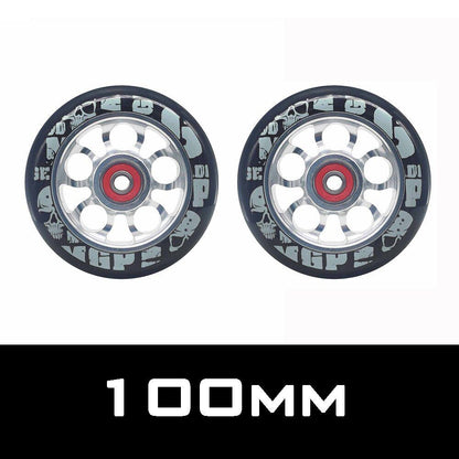 2 High Precision Aluminum Alloy Hub Scooter Wheel Heavy Speed Roller 100mm 88 A