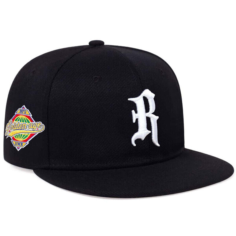 R Letter Snapback Baseball Cap Hat Adjustable Cali Era Hip Hop Flat Men Cotton
